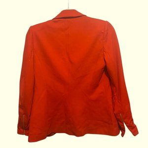 Theory Red Blazer with Gold Hardware